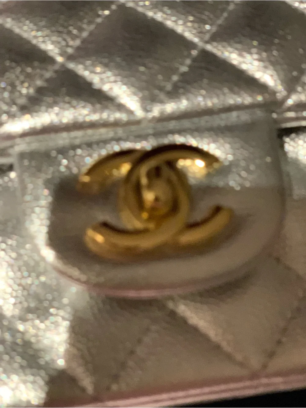 Brand new this week season rare Limited edition authentic Chanel silver purse